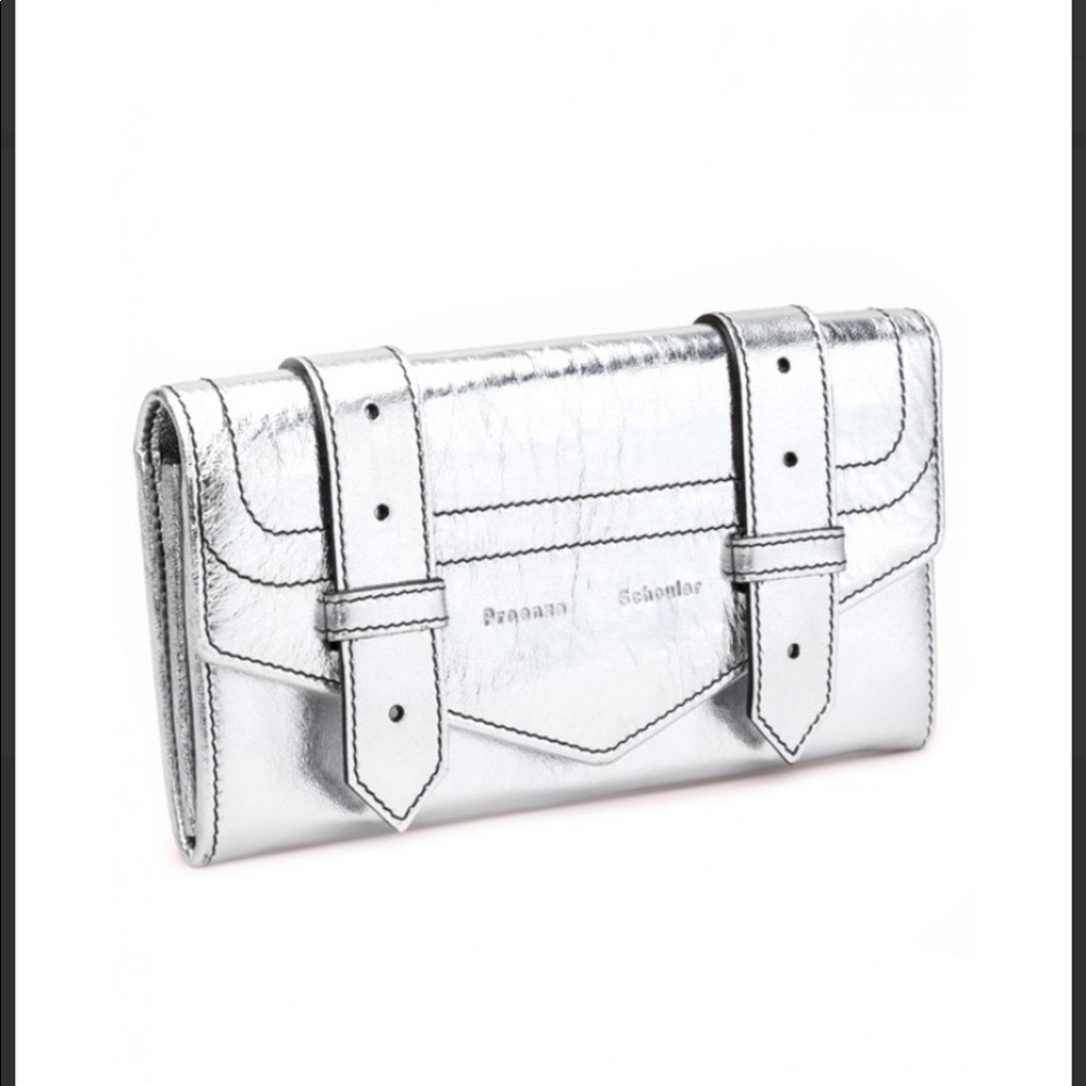 NIB Proenza Schouler Metallic Ps1 Leather/rare